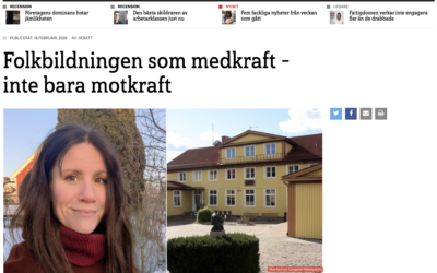 Debatt: Folkbildning är mer än en motkraft